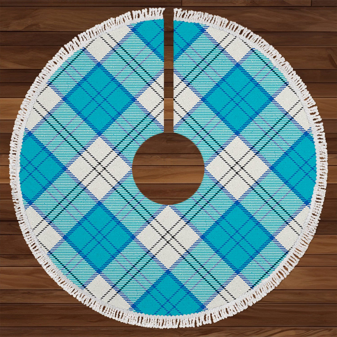 Lennox Dress Turquoise Tartan Christmas Tree Skirt