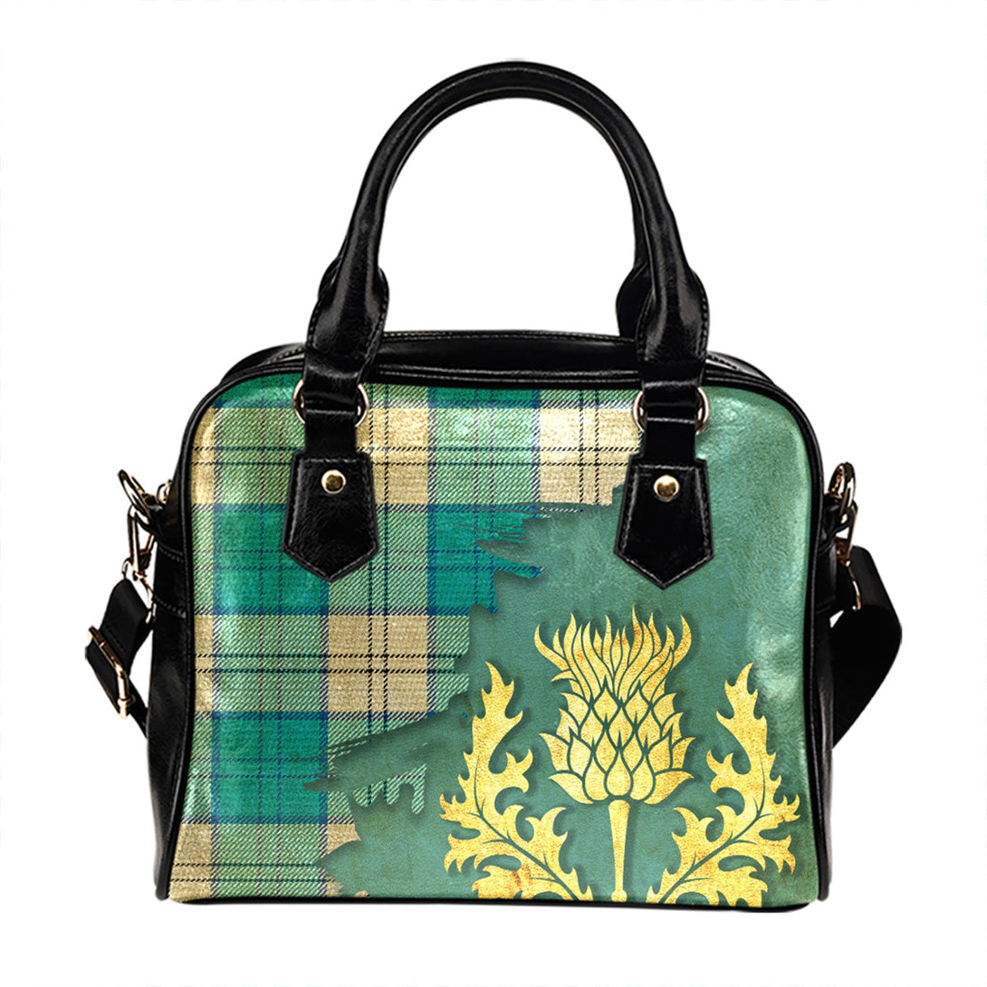 Lennox Dress Turquoise Tartan Shoulder Handbag Thistle Oldest Style