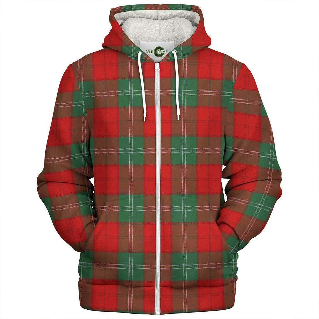 Lennox Modern Clan Badge Tartan Sherpa Hoodie