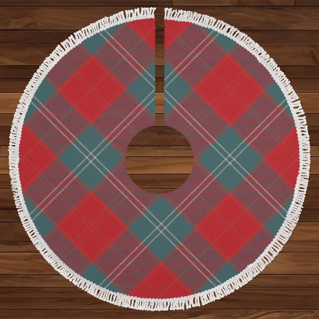 Lennox Weathered Clan Badge Tartan Christmas Tree Skirt