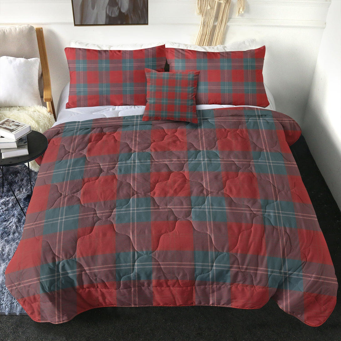 Lennox Weathered Clan Badge Tartan Comforter