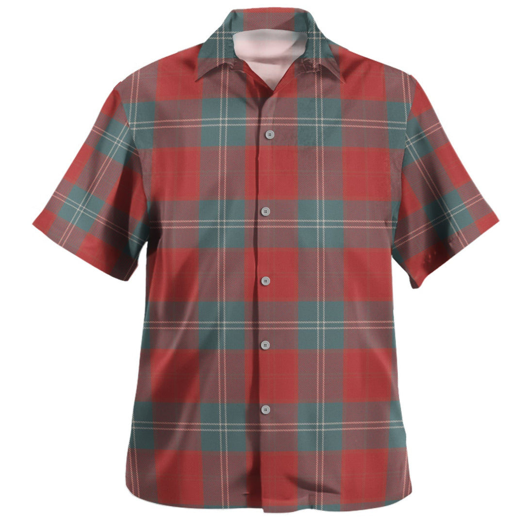 Lennox Weathered Clan Badge Tartan Hawaiian Shirt