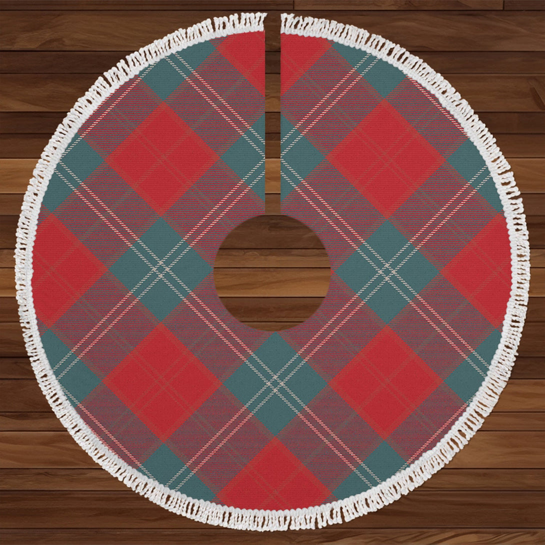 Lennox Weathered Tartan Christmas Tree Skirt