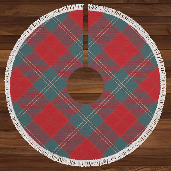 Lennox Weathered Tartan Christmas Tree Skirt