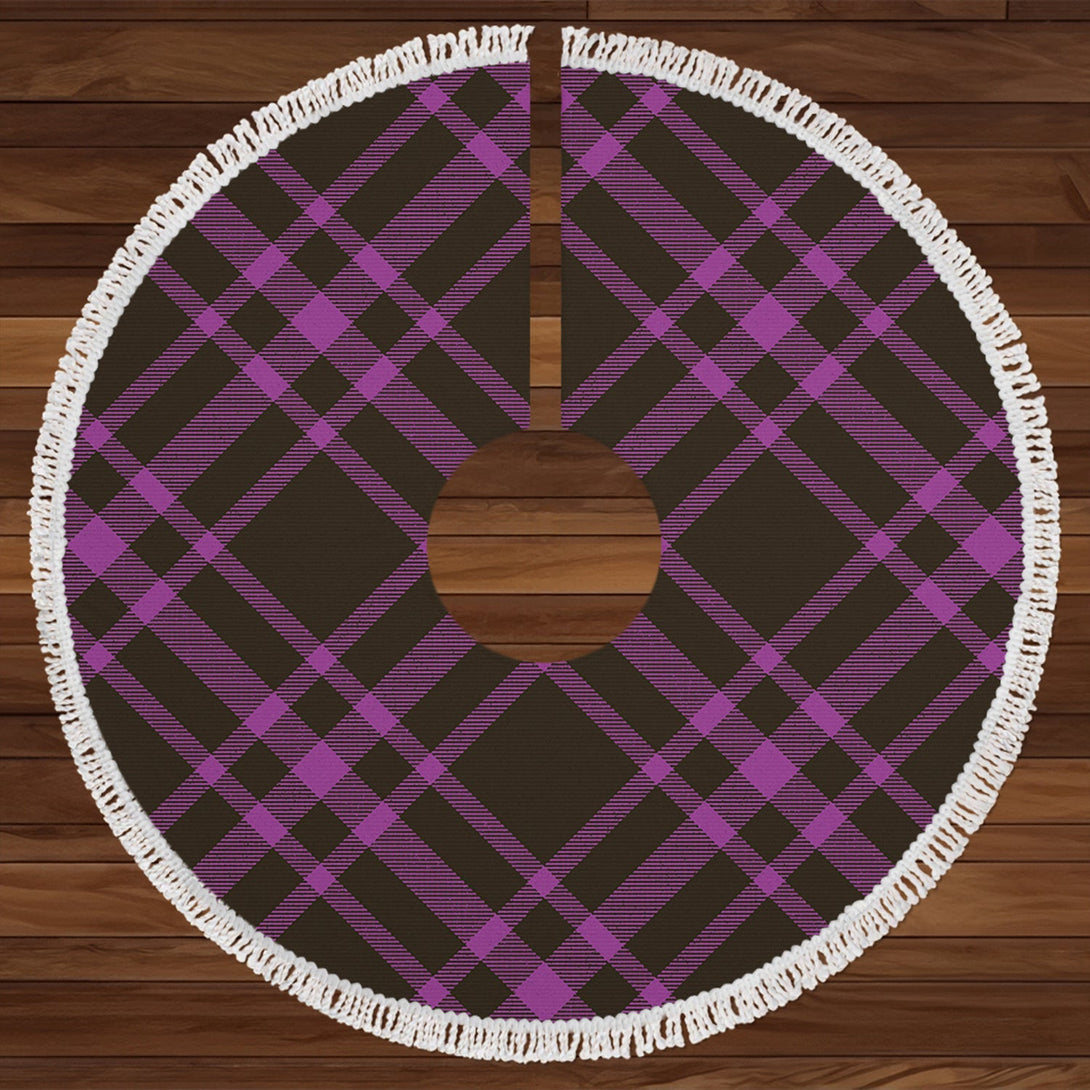 Leonard Hunting Weathred Tartan Christmas Tree Skirt