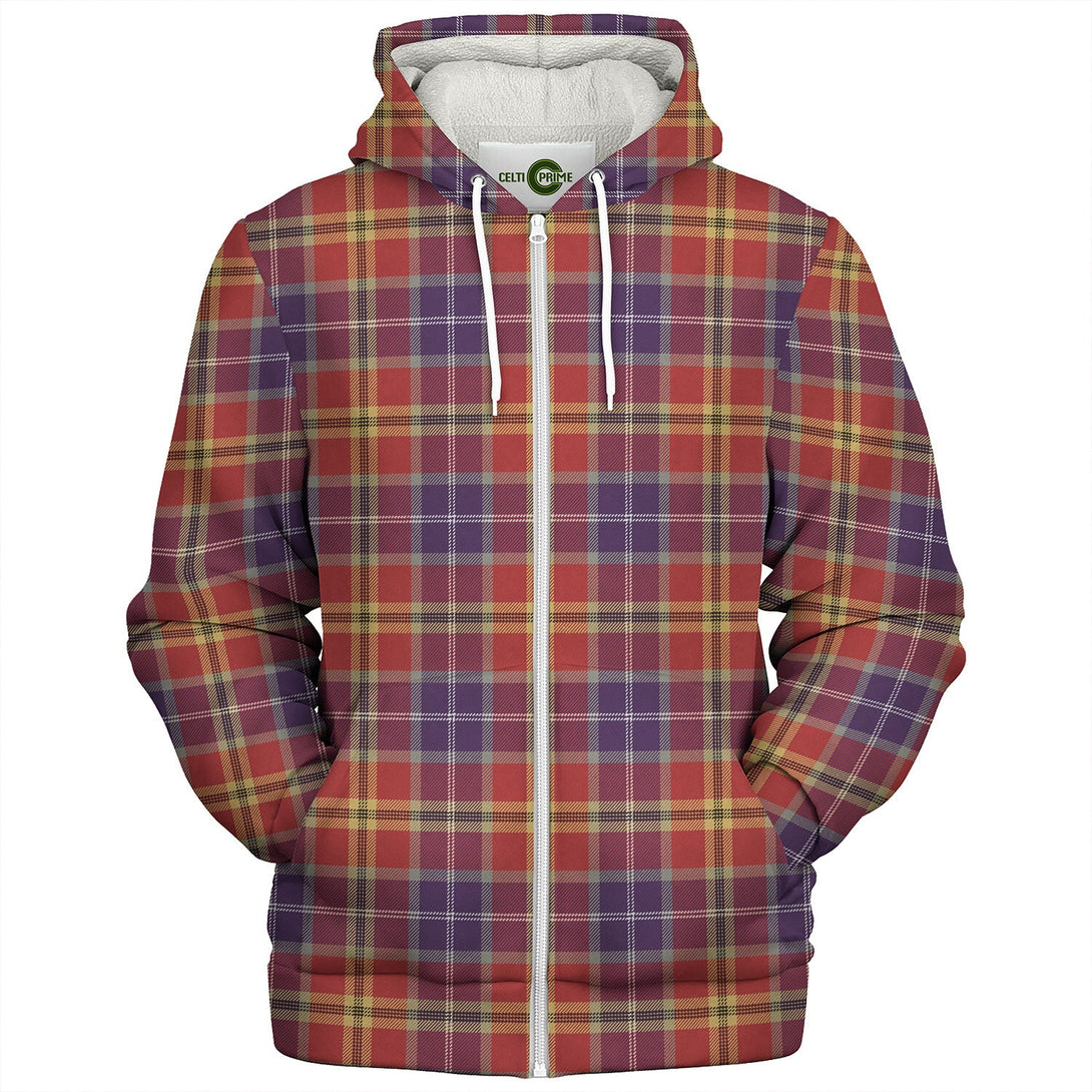 Lermontov Weathered Tartan Sherpa Hoodie