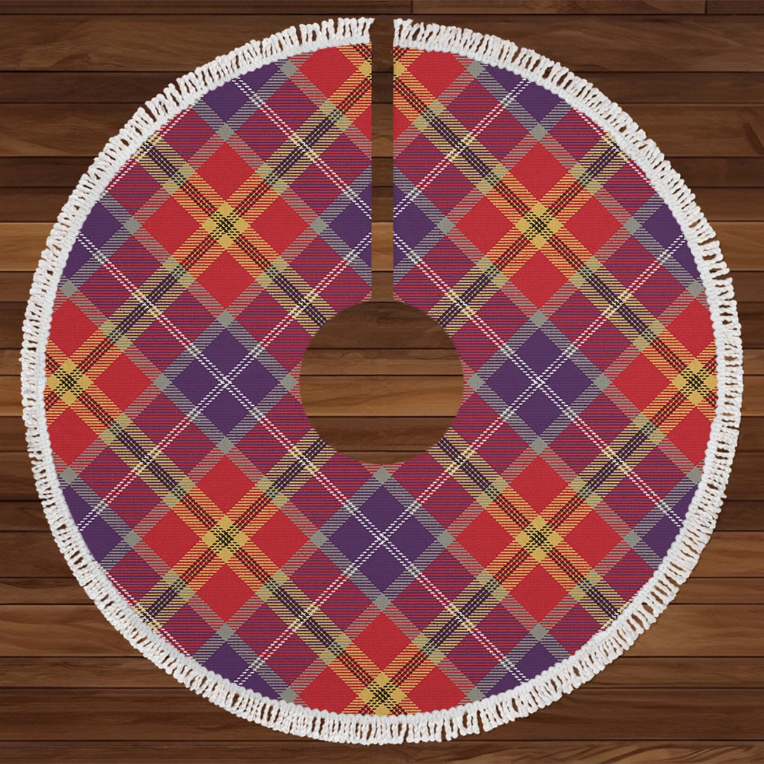 Lermontov Weathered Tartan Christmas Tree Skirt