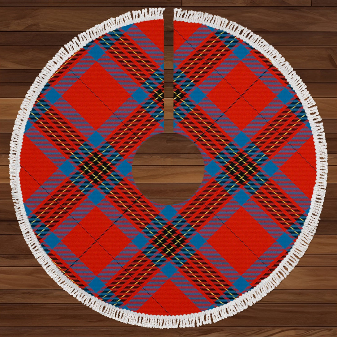 Leslie Ancient Clan Badge Tartan Christmas Tree Skirt