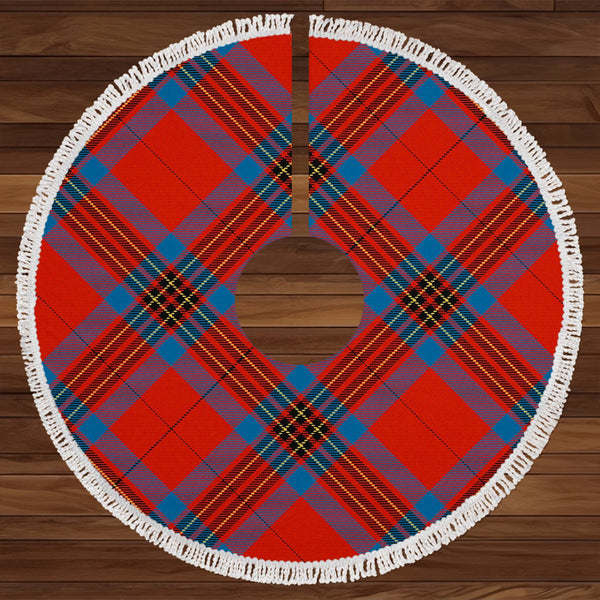 Leslie Ancient Clan Badge Tartan Christmas Tree Skirt