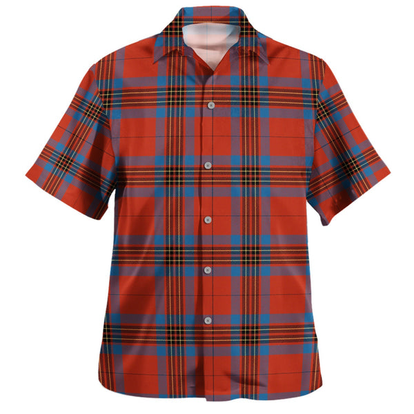 Leslie Ancient Clan Badge Tartan Hawaiian Shirt