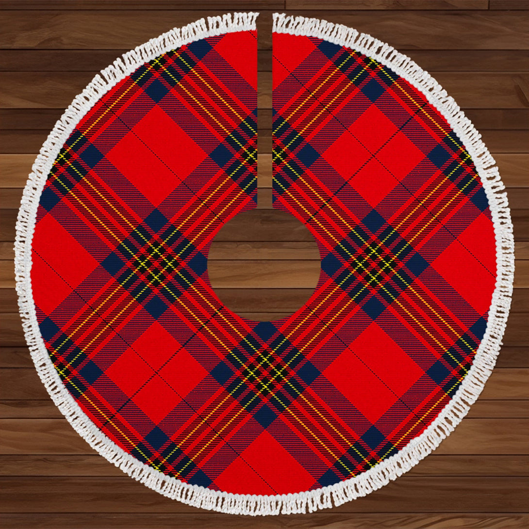 Leslie Modern Tartan Christmas Tree Skirt