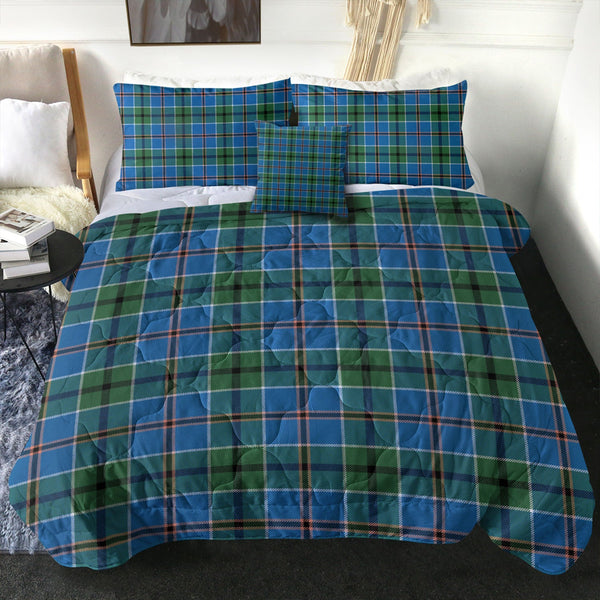 Leslie of the Hebrides Ancient Clan Badge Tartan Comforter