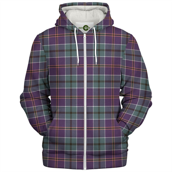 Leslie of the Hebrides Weathered Tartan Sherpa Hoodie