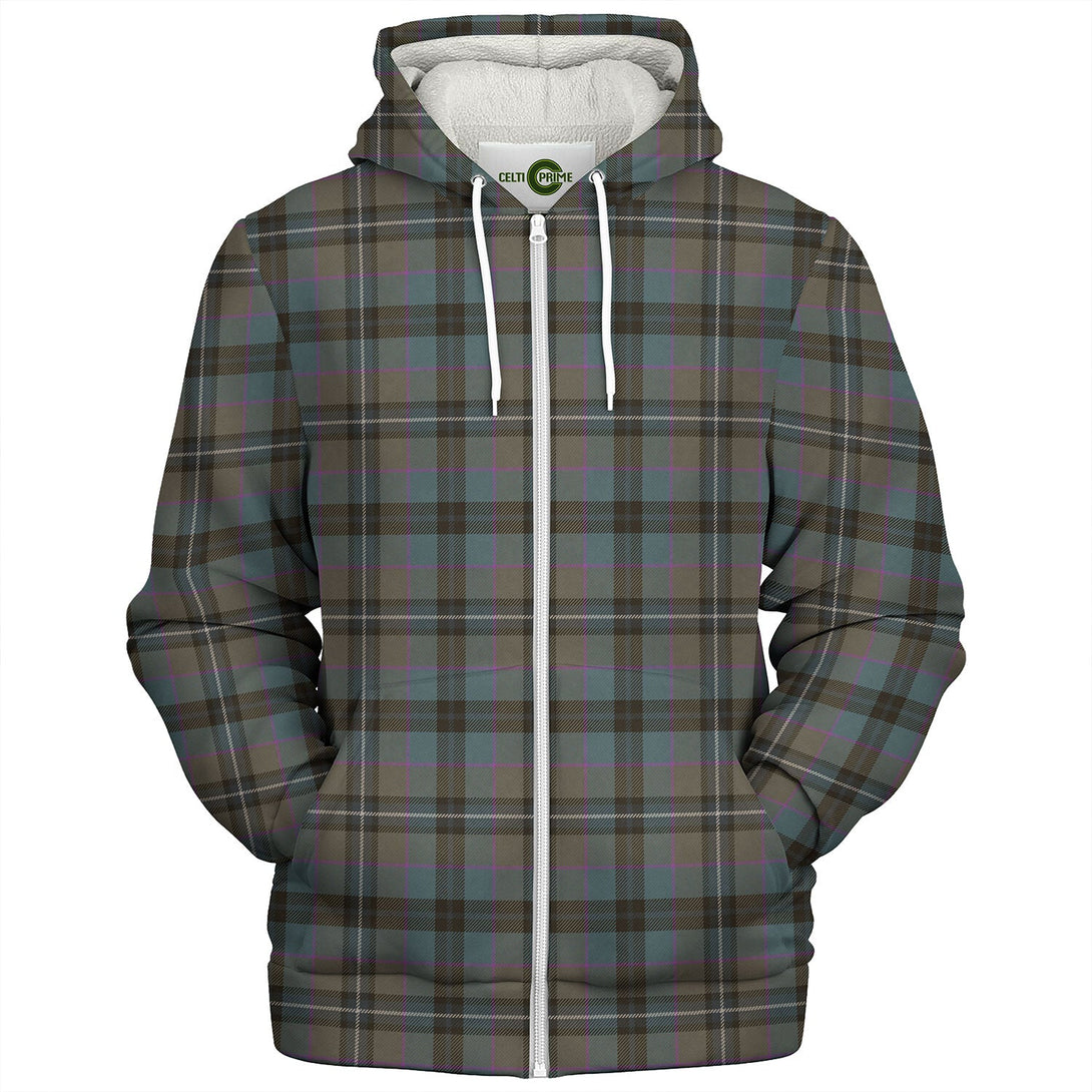 Linden Weathered Tartan Sherpa Hoodie