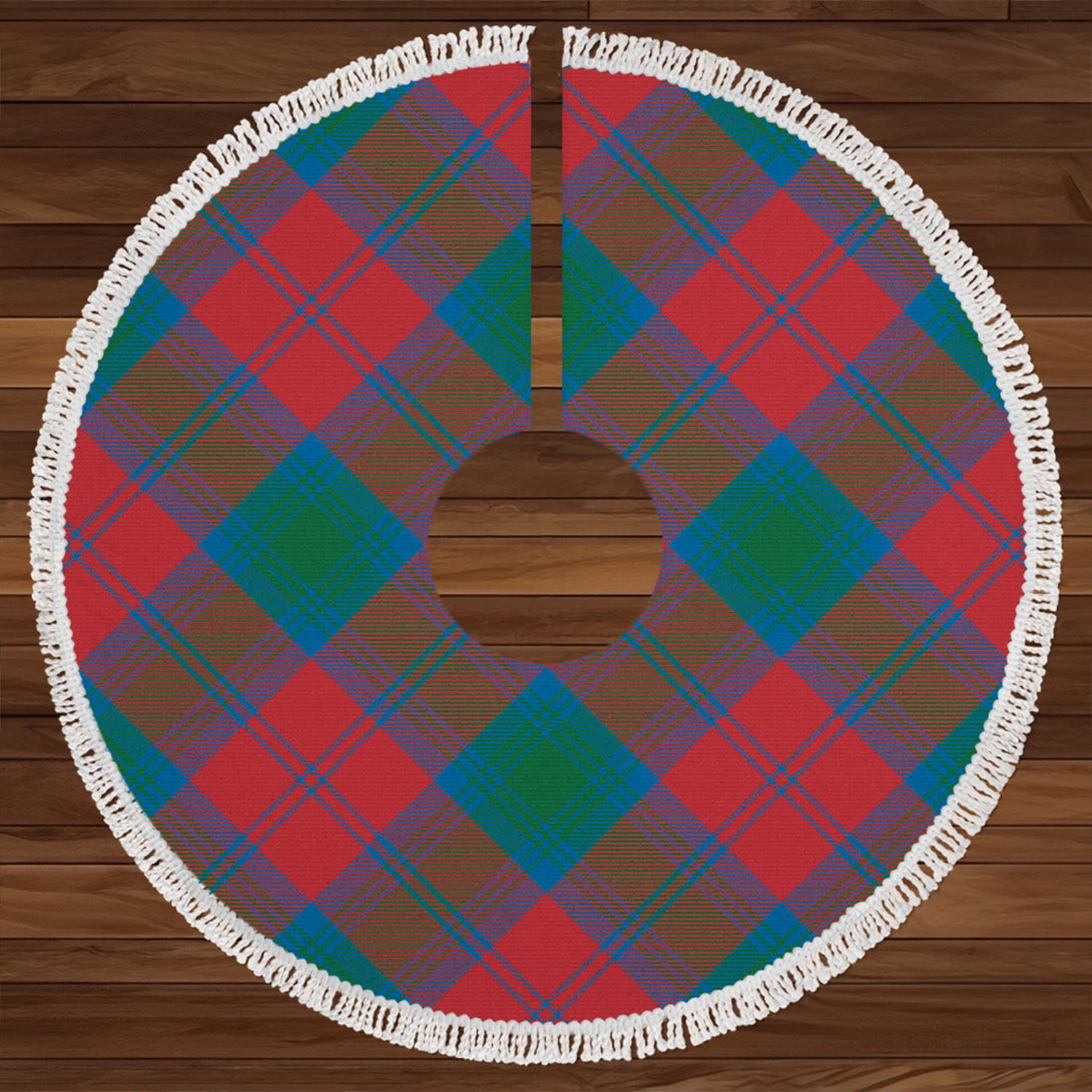 Lindsay Ancient Clan Badge Tartan Christmas Tree Skirt