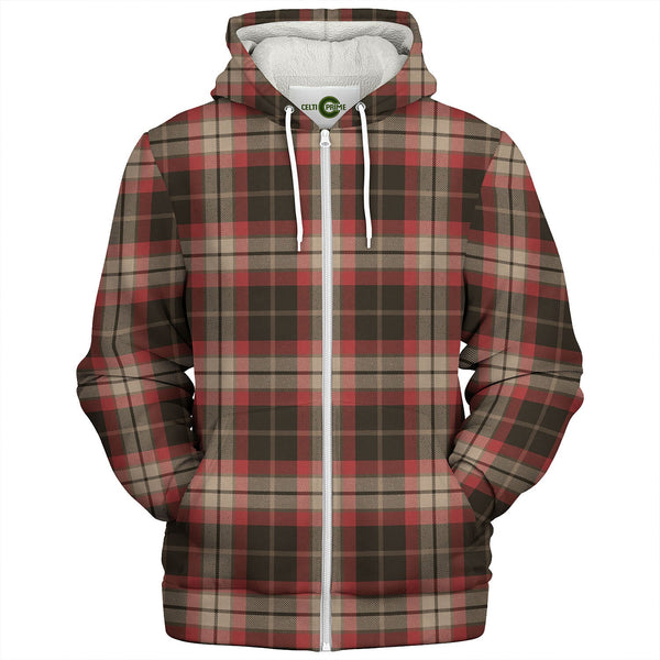 Lindsay Hunting Weathered Tartan Sherpa Hoodie