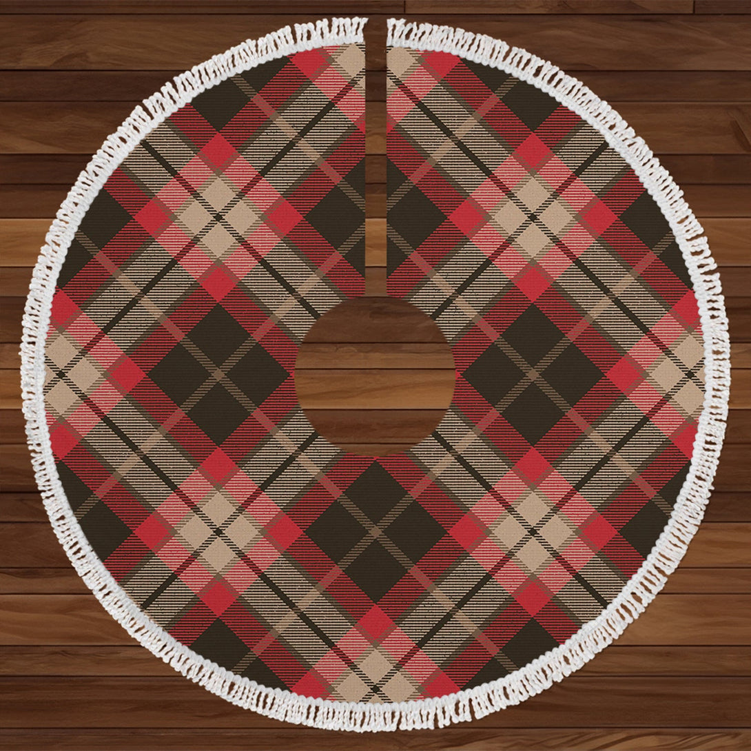 Lindsay Hunting Weathered Tartan Christmas Tree Skirt