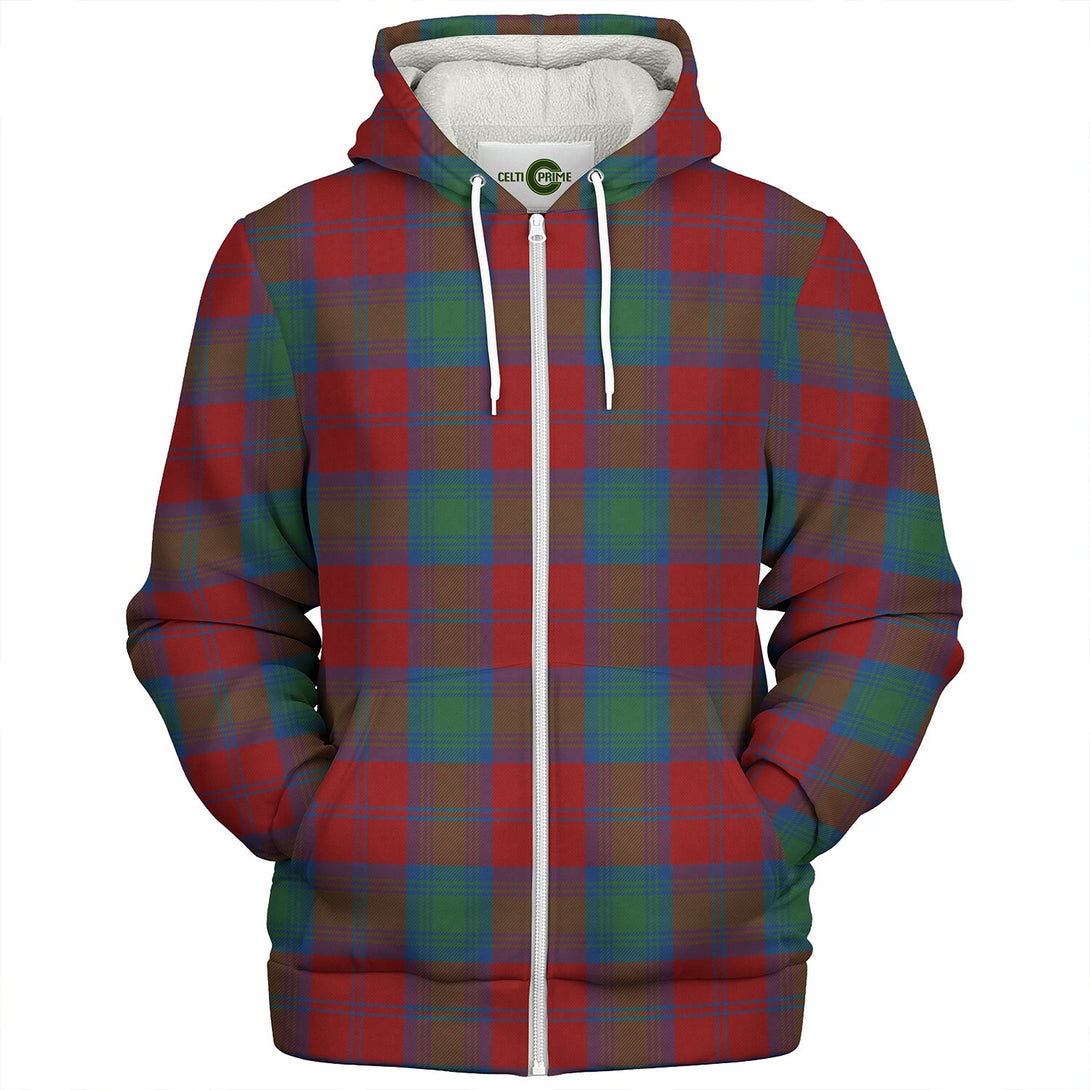 Lindsay Modern Clan Badge Tartan Sherpa Hoodie