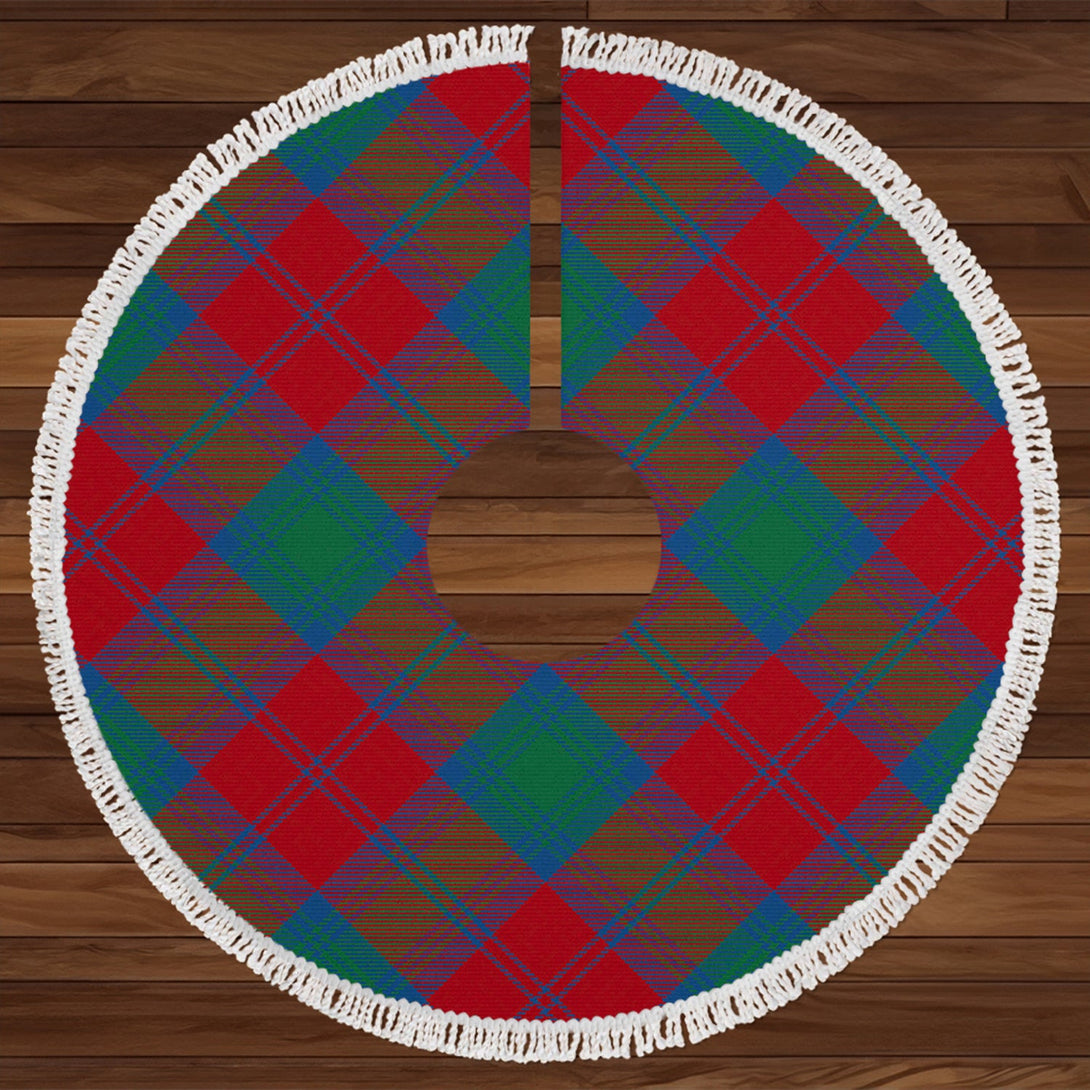 Lindsay Modern Tartan Christmas Tree Skirt