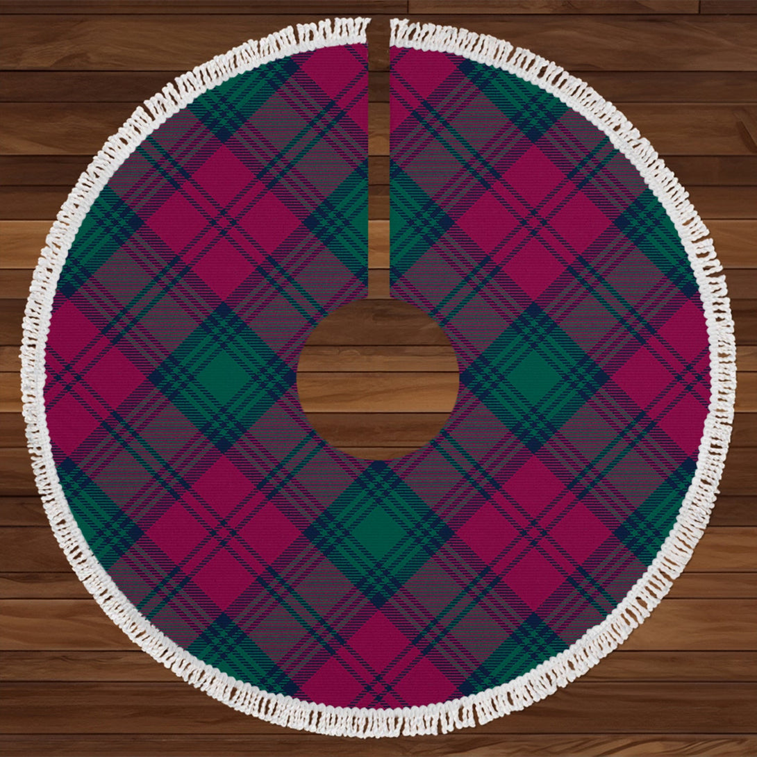 Lindsay 2 Modern Tartan Christmas Tree Skirt