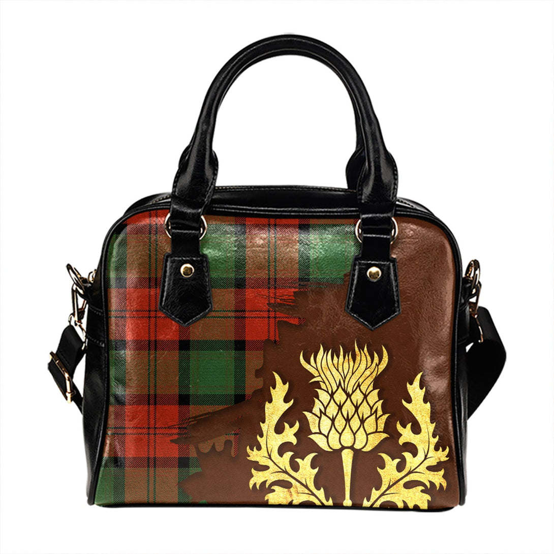 Lindsay (Smibert) (Lindsay New) Ancient Tartan Shoulder Handbag Thistle Oldest Style