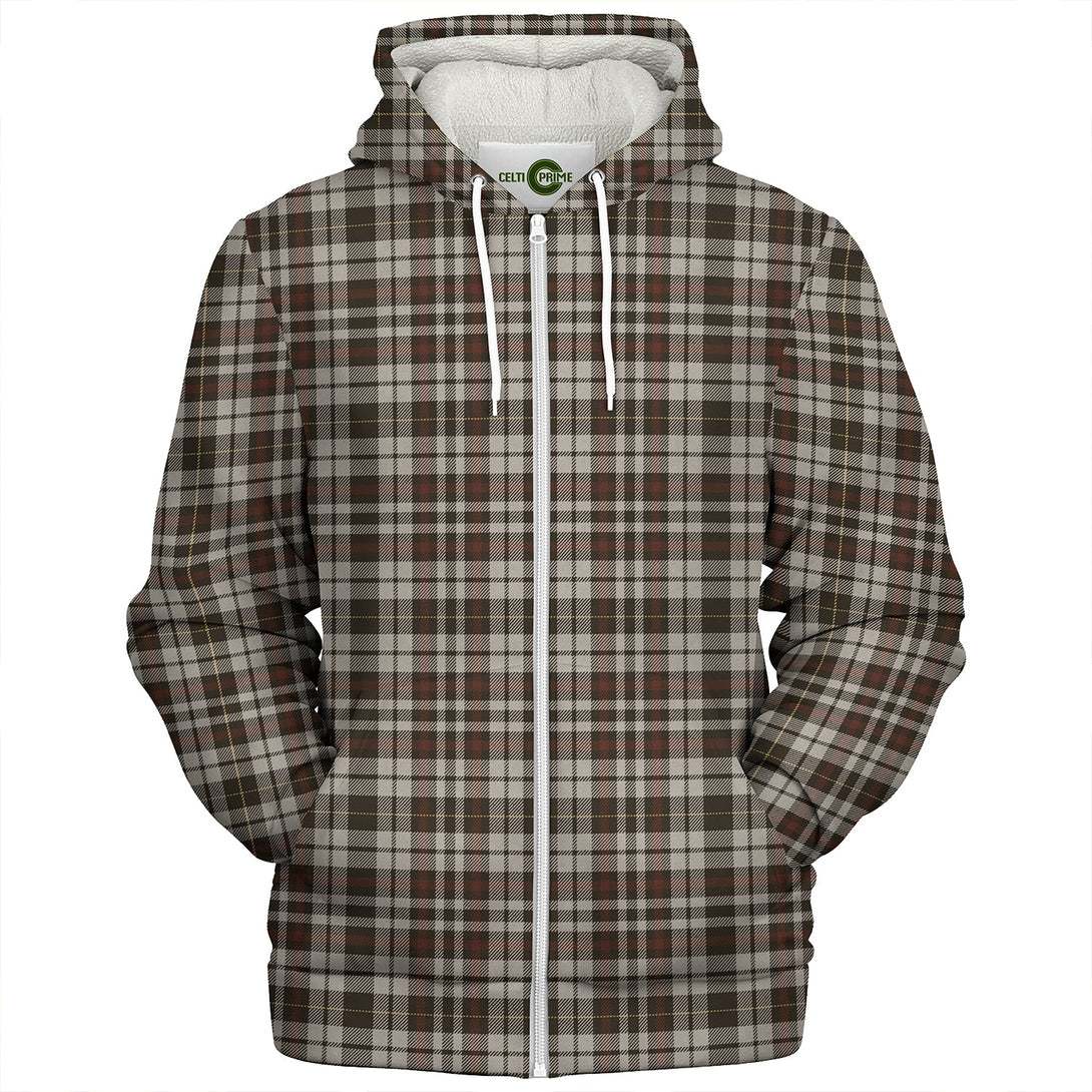 Little Arisaid Weathered Clan Badge Tartan Sherpa Hoodie