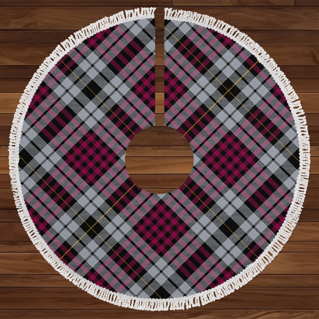 Little Dress Modern Clan Badge Tartan Christmas Tree Skirt