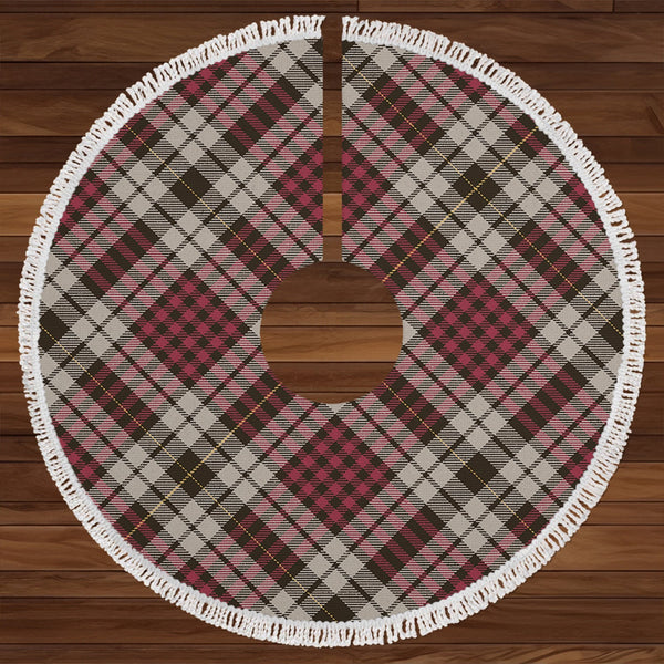 Little Dress Weathered Clan Badge Tartan Christmas Tree Skirt