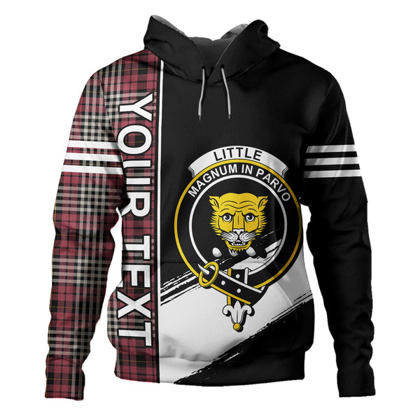 Little of Morton Rigg Ancient Clan Badge Tartan Hoodie Quarter Style Personalized