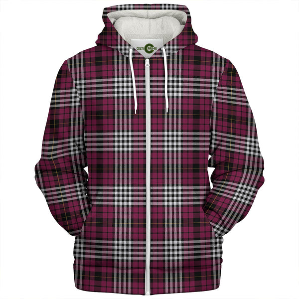 Little of Morton Rigg Modern Clan Badge Tartan Sherpa Hoodie