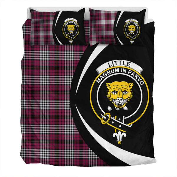 Little of Morton Rigg Modern Clan Badge Tartan Bedding Set Circle Style