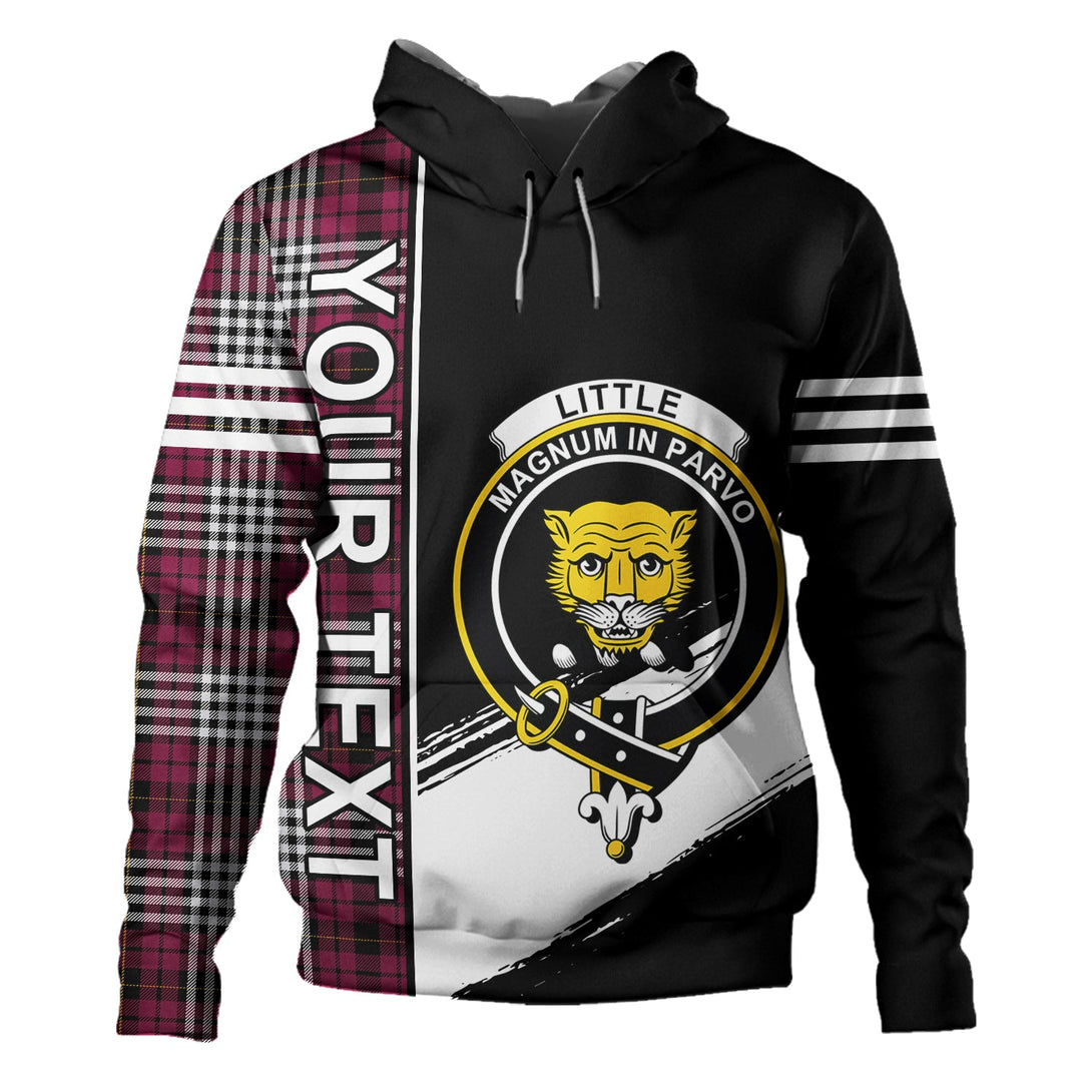 Little of Morton Rigg Modern Clan Badge Tartan Hoodie Quarter Style Personalized