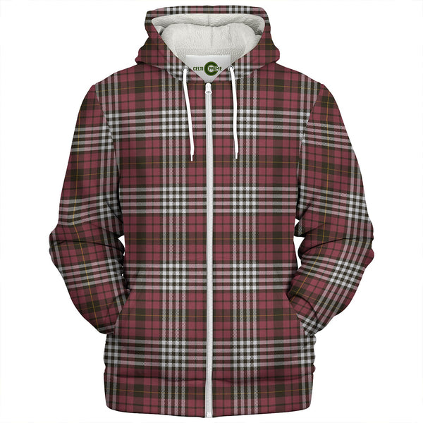 Little of Morton Rigg Weathered Clan Badge Tartan Sherpa Hoodie