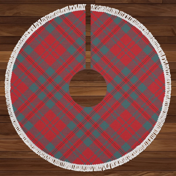 Livingstone Weathered Clan Badge Tartan Christmas Tree Skirt