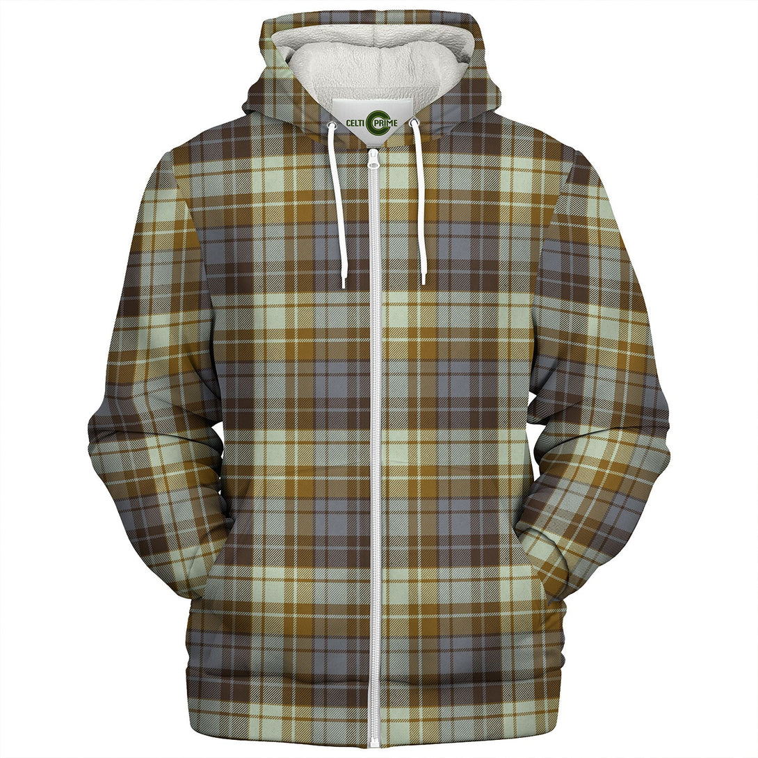 Lochaber Scrapbook Modern Tartan Sherpa Hoodie