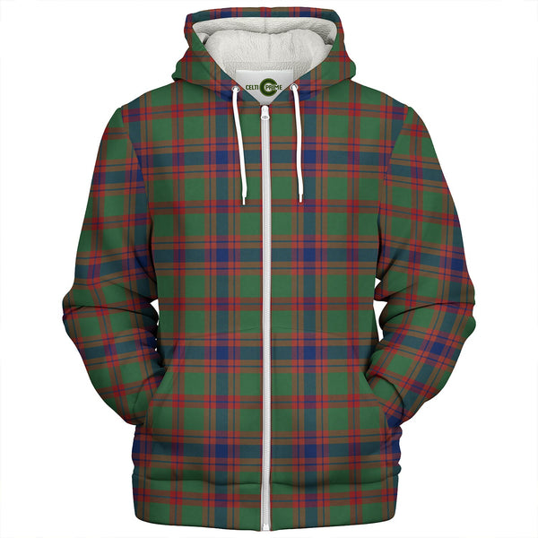 Logan Light Modern Clan Badge Tartan Sherpa Hoodie