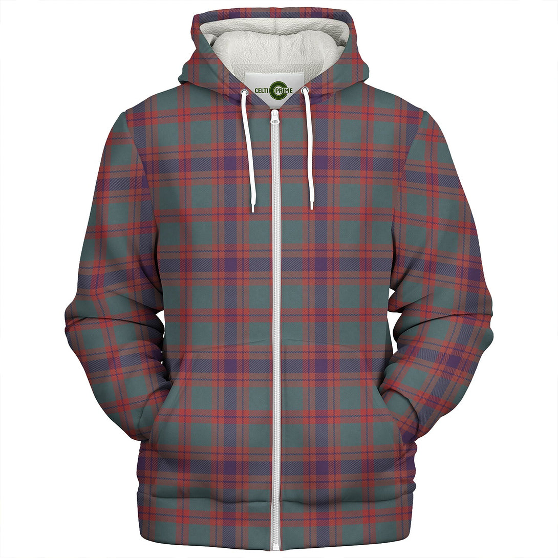 Logan Light Weathered Clan Badge Tartan Sherpa Hoodie