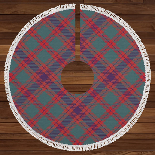 Logan Light Weathered Clan Badge Tartan Christmas Tree Skirt