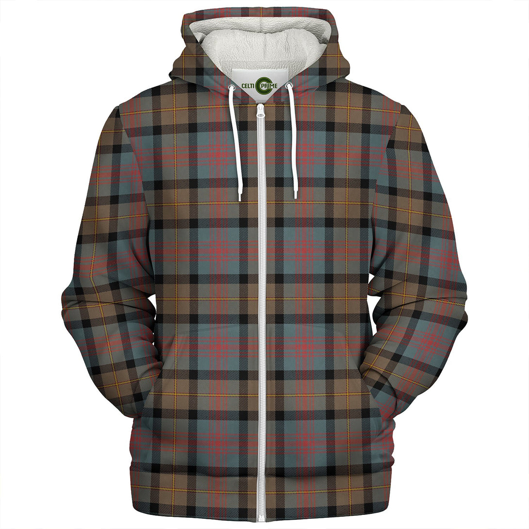 Logan Weathered Clan Badge Tartan Sherpa Hoodie