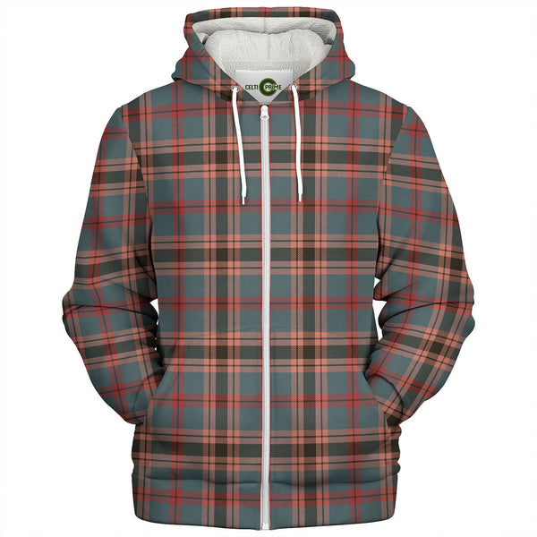 Logan 2 Weathered Tartan Sherpa Hoodie