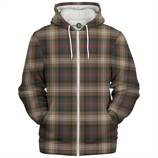 Logan 8 Weathered Tartan Sherpa Hoodie