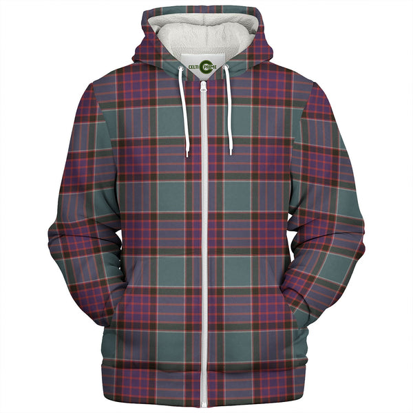 Logan (Clans Originaux) Weathered Tartan Sherpa Hoodie