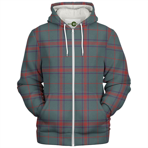 Loton Weathered Tartan Sherpa Hoodie