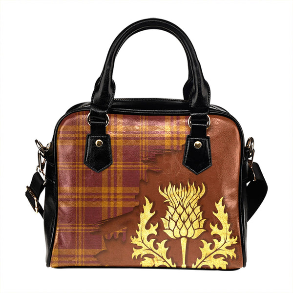 Loughheed Ancient Tartan Shoulder Handbag Thistle Oldest Style