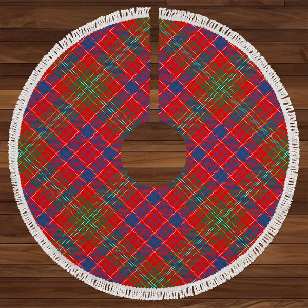 Lumsden Modern Clan Badge Tartan Christmas Tree Skirt