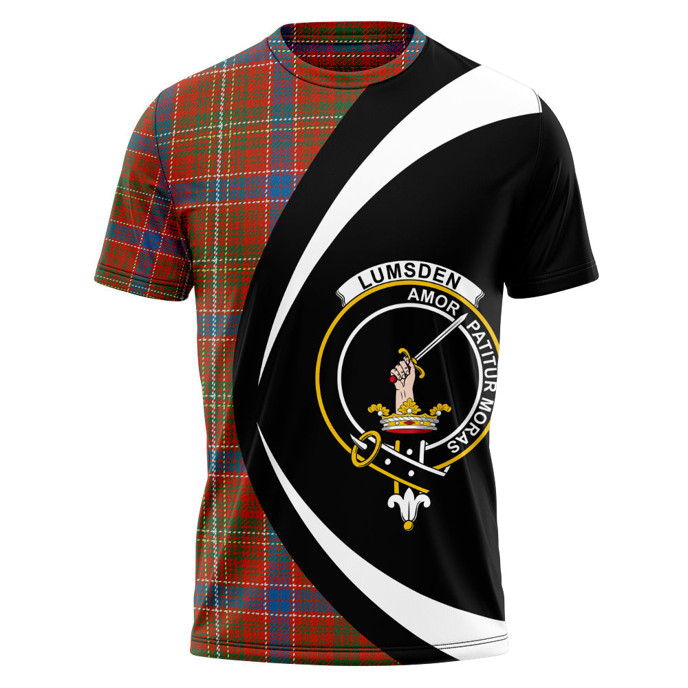 Lumsden Waistcoat Ancient Clan Badge Tartan T-Shirt Circle Style Personalized