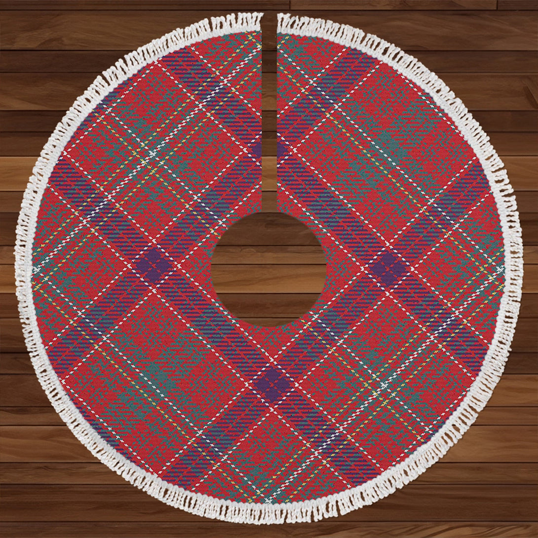 Lumsden Waistcoat Weathered Clan Badge Tartan Christmas Tree Skirt