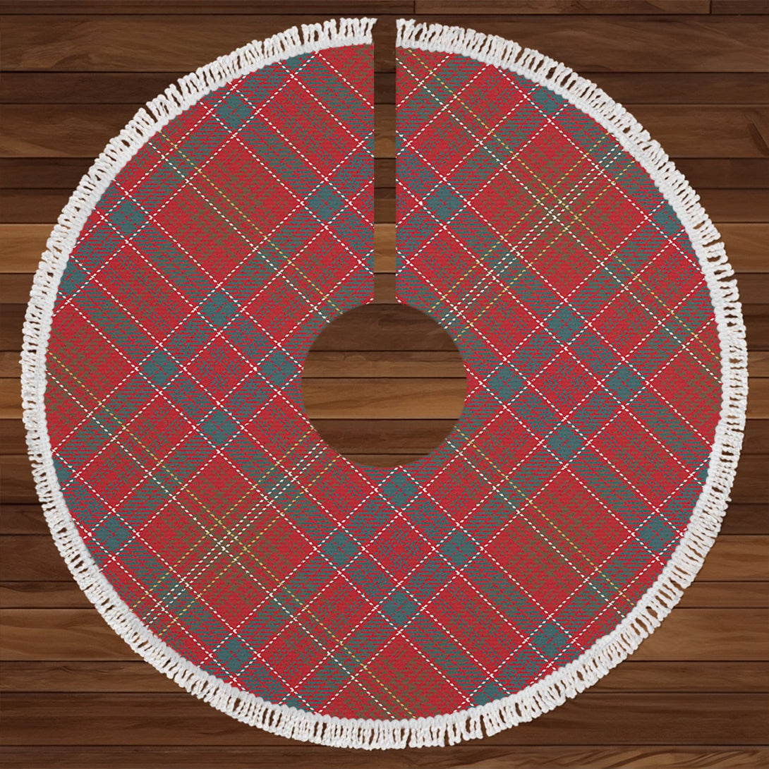 Lumsden Weathered Clan Badge Tartan Christmas Tree Skirt