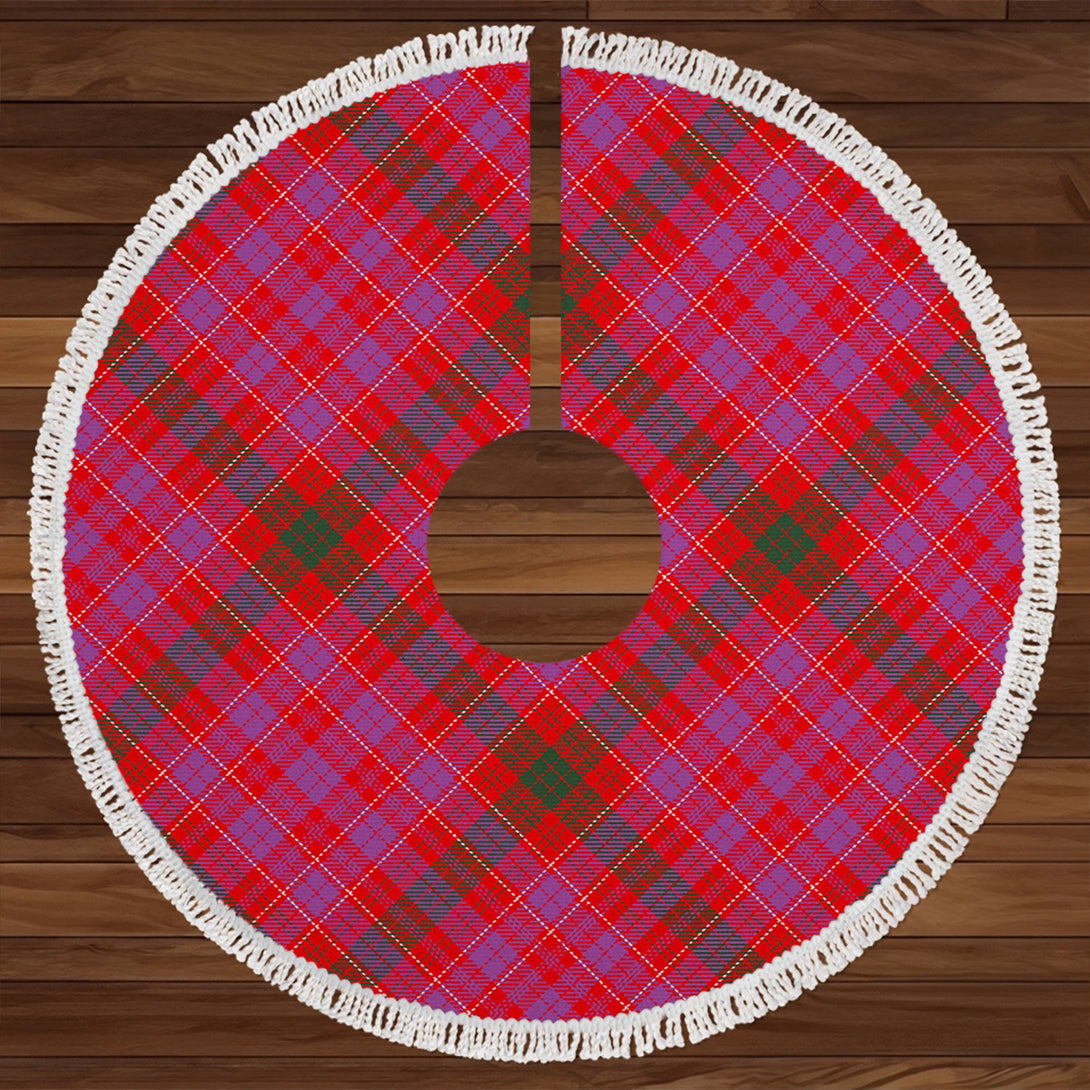 Lumsden of Clova Modern Clan Badge Tartan Christmas Tree Skirt