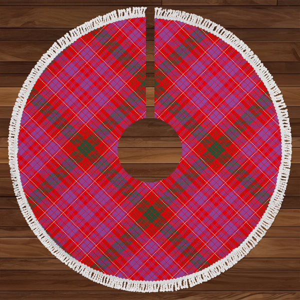 Lumsden of Clova Modern Clan Badge Tartan Christmas Tree Skirt